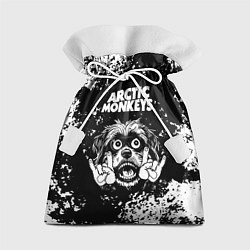 Мешок для подарков Arctic Monkeys рок пес, цвет: 3D-принт