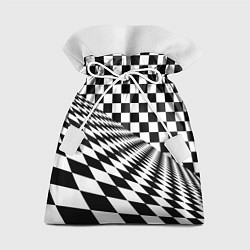 Мешок для подарков Шахматная психоделика иллюзия, цвет: 3D-принт
