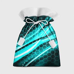 Мешок для подарков Неоновая броня абстракция, цвет: 3D-принт