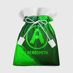 Мешок для подарков Aerosmith - green gradient, цвет: 3D-принт
