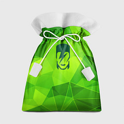 Мешок для подарков David Bowie green poly, цвет: 3D-принт