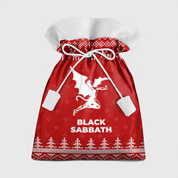 Мешок для подарков Новогодний Black Sabbath с оленями, цвет: 3D-принт