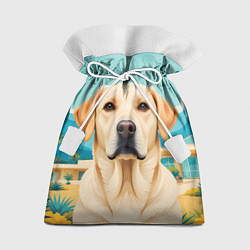 Мешок для подарков Лето и лабрадор, цвет: 3D-принт