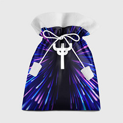Мешок для подарков Judas Priest neon energy, цвет: 3D-принт