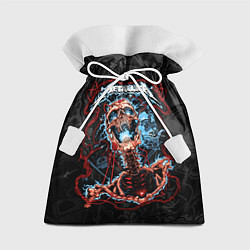 Мешок для подарков Metallica - electric skeleton, цвет: 3D-принт