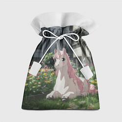 Мешок для подарков Единорог в городе, цвет: 3D-принт