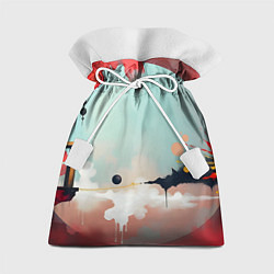 Мешок для подарков Сюрреалистичная абстракция, цвет: 3D-принт