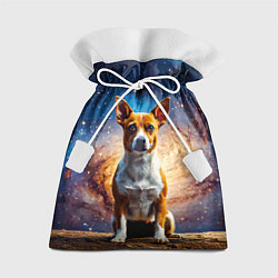 Мешок для подарков Басенджи в космосе, цвет: 3D-принт