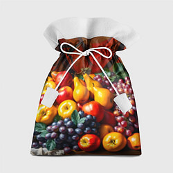 Мешок для подарков Фруктовый натюрморт, цвет: 3D-принт