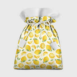 Мешок для подарков Сочные лимоны - паттерн, цвет: 3D-принт