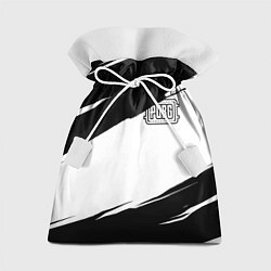Мешок для подарков PUBG черно белые краски, цвет: 3D-принт