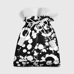 Мешок для подарков Модная чб абстракция - нейроарт, цвет: 3D-принт