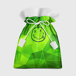 Мешок для подарков Nirvana green poly, цвет: 3D-принт