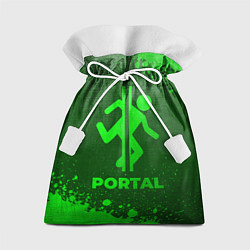 Мешок для подарков Portal - green gradient, цвет: 3D-принт