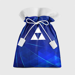 Мешок для подарков Zelda blue poly, цвет: 3D-принт