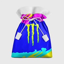 Мешок для подарков Monster energy краски цветные, цвет: 3D-принт