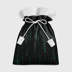 Мешок для подарков Color black turquoise, цвет: 3D-принт