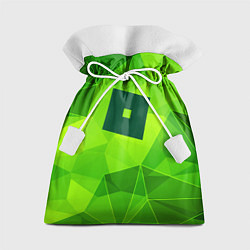 Мешок для подарков Roblox green poly, цвет: 3D-принт