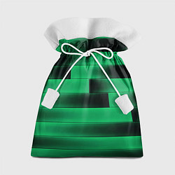 Подарочный мешок Color green square