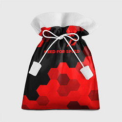 Мешок для подарков Need for Speed - red gradient посередине, цвет: 3D-принт