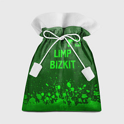 Мешок для подарков Limp Bizkit - green gradient посередине, цвет: 3D-принт