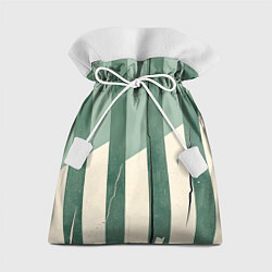 Мешок для подарков Зеленые полосы, цвет: 3D-принт