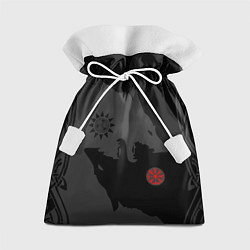 Подарочный мешок Волки викингов с обережными символами - тату