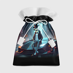 Мешок для подарков Бендер счастливый владелец Ламборджини, цвет: 3D-принт