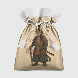 Мешок для подарков Кот мастер самурай, цвет: 3D-принт