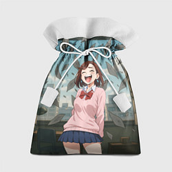 Мешок для подарков Сиратори Айра смеется - Дандадан, цвет: 3D-принт