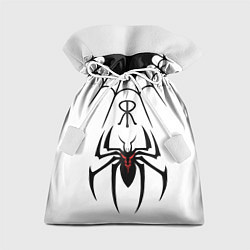 Мешок для подарков Паук на белом - the web of Fate, цвет: 3D-принт