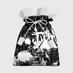 Мешок для подарков Doom белые краски, цвет: 3D-принт