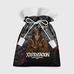 Мешок для подарков XXXTentacion со скрещенными руками, цвет: 3D-принт