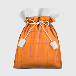 Мешок для подарков Color orange stripe, цвет: 3D-принт