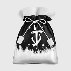 Мешок для подарков Doom winter wild, цвет: 3D-принт
