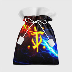 Мешок для подарков Doom шторм с молниями, цвет: 3D-принт