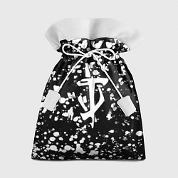Мешок для подарков Дум белые брызги красок, цвет: 3D-принт