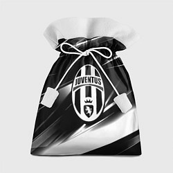 Мешок для подарков Juventus geometry stripes black, цвет: 3D-принт