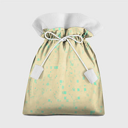 Мешок для подарков Color beige turquoise, цвет: 3D-принт