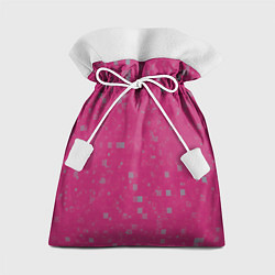 Мешок для подарков Color pink brown squares, цвет: 3D-принт