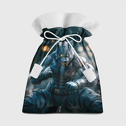 Мешок для подарков Волк боец, цвет: 3D-принт