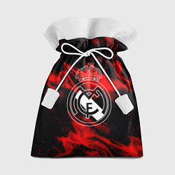 Мешок для подарков Real Madrid красный огонь, цвет: 3D-принт