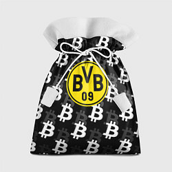 Мешок для подарков Borussia биткоин паттерн, цвет: 3D-принт