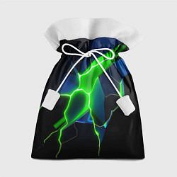 Мешок для подарков Neon green glow, цвет: 3D-принт