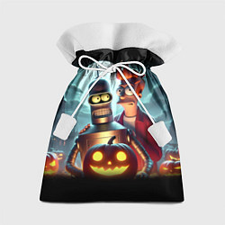 Мешок для подарков Бендер с Фраем в ночь на Хэллоуин, цвет: 3D-принт