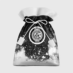 Мешок для подарков Inter белый всплеск краско, цвет: 3D-принт