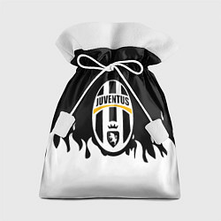 Мешок для подарков Juventus белый огонь, цвет: 3D-принт