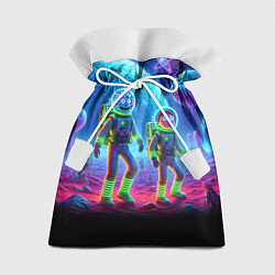 Мешок для подарков Рик и Морти на сказочной неоновой планете, цвет: 3D-принт