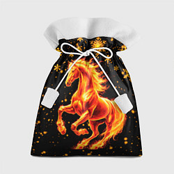 Мешок для подарков Пылающая лошадь, цвет: 3D-принт