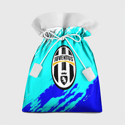 Мешок для подарков Ювентус краски штрихи текстура, цвет: 3D-принт